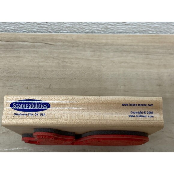 2006 Stampabilities House-Mouse Warmth For Winter Wood Mounted Rubber Stamp - Picture 3 of 6